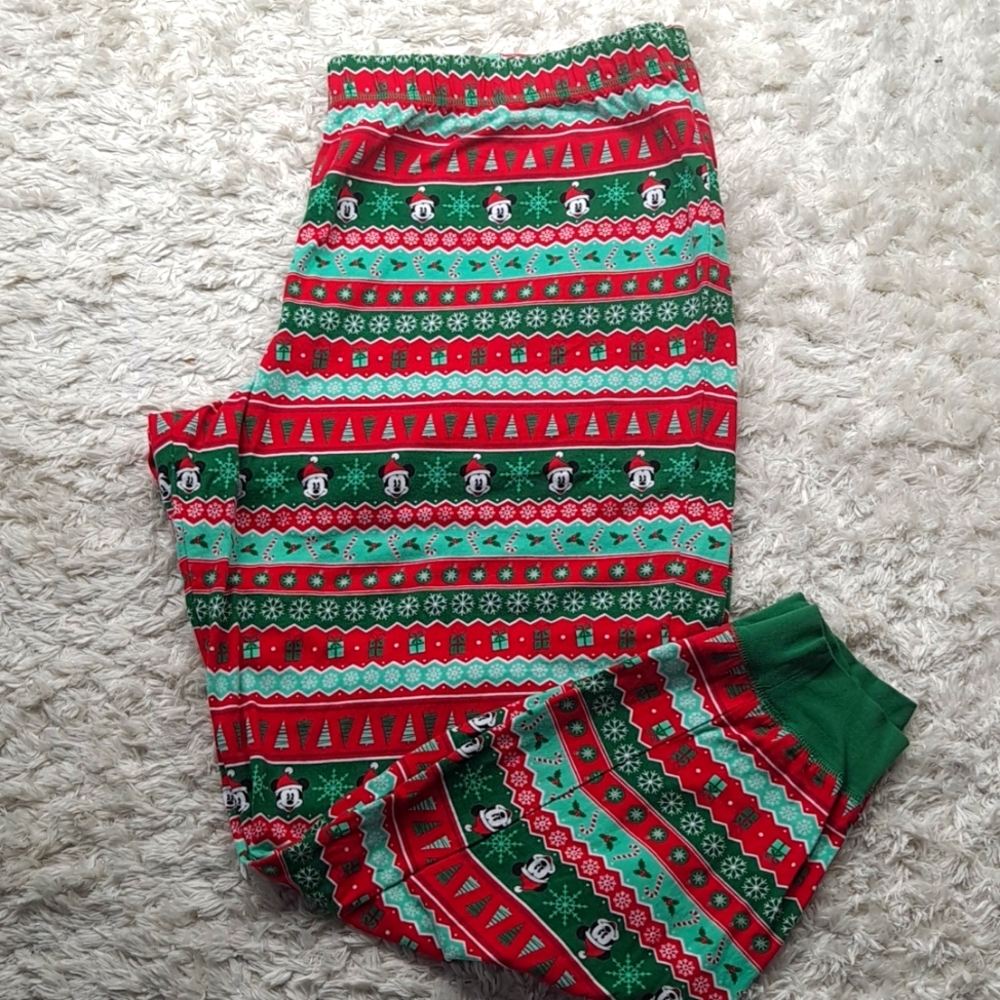 Like New! Disney Mickey Christmas Holiday Sleep Pant Sz 2X